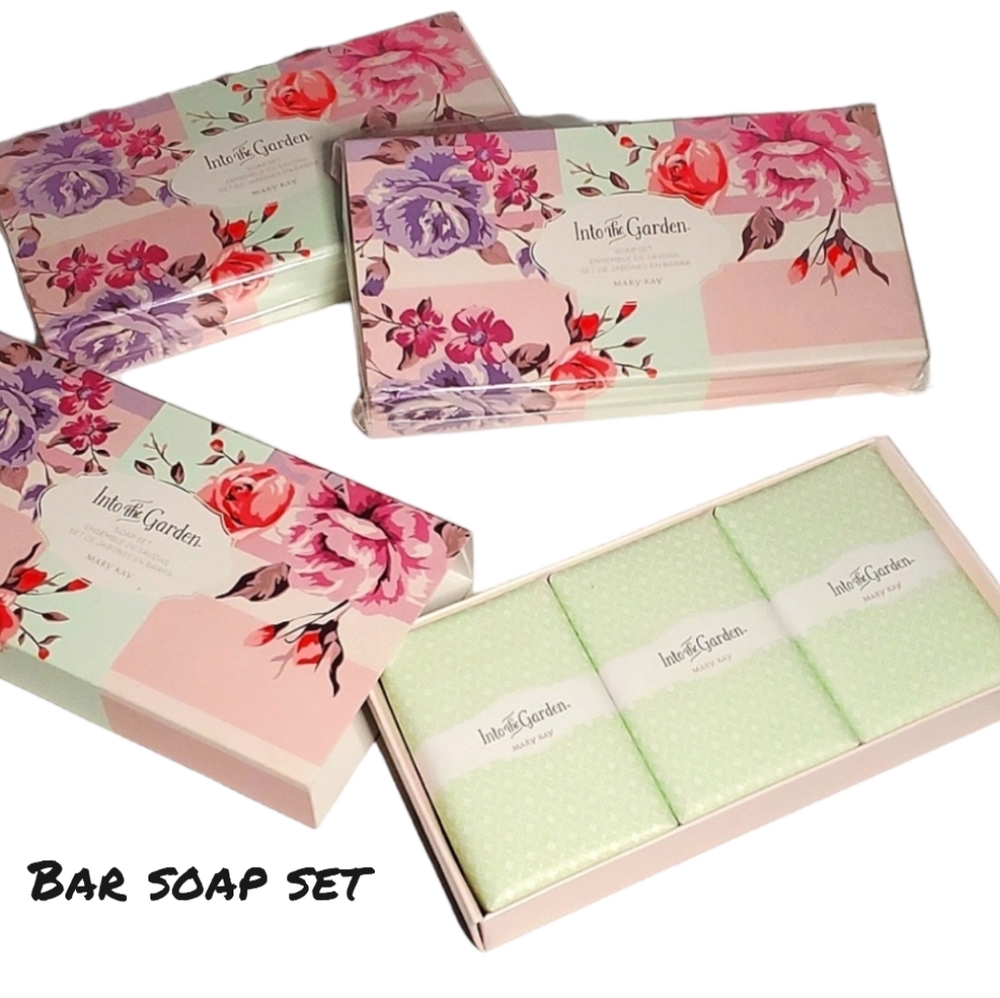 NEW Mary Kay Into The Garden Soap Set